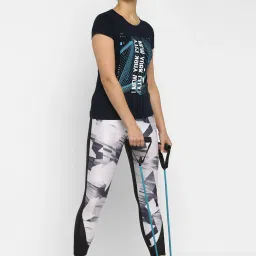 Appulse Navy Cotton Graphic Print T-Shirt image 4