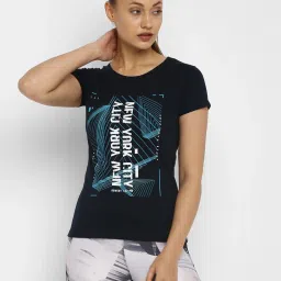 Appulse Navy Cotton Graphic Print T-Shirt image 1