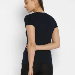 Appulse Navy Cotton Graphic Print T-Shirt image 2