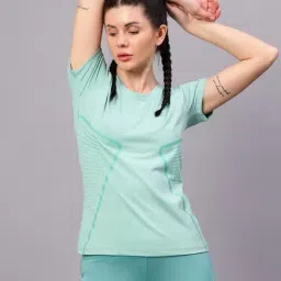 Vector X Aqua Polyester Solid Half Sleeves Sport T-Shirt-image-49