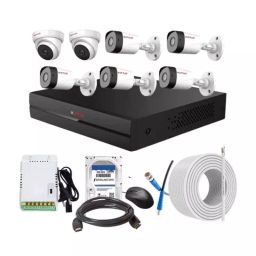 CP PLUS CCTV Combo Kit 2.4 MP Full HD Audio Indoor & Outdoor with 8 Channel DVR 5 Bullet, 2 Dome Camera, 8 Channel SMPS, 70 m Cable 1 TB HDD & Connectors-picture-21