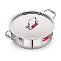 HAZEL Triply Stainless Steel Induction Bottom Casserole Pot with Handle & Lid 6 L (Silver, 30.1 cm)-picture-39
