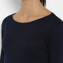 Appulse Navy Cotton Slim Fit T-Shirt image 5