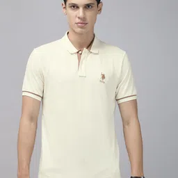 U.S. Polo Assn. Pure Cotton Slim Fit Polo Collar T-shirt-picture-25