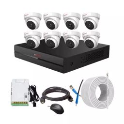 CP PLUS CCTV Combo Kit 2.4 MP Full HD Audio Indoor & Outdoor with 8 Channel DVR 8 Dome Camera, 8 Channel SMPS, 70 m Copper Cable & Connectors-picture-22