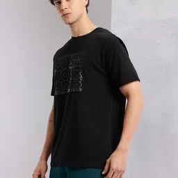 HRX by Hrithik Roshan Typography Printed Regular Fit Training T-shirt image 2