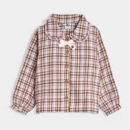 Miarcus Girls Multicolor Cotton Chequered Shirt-picture-41