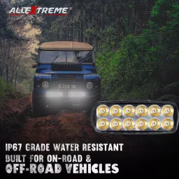 AllExtreme Imported Universal 12 LED Fog Light Off/On Road Driving Work Lamp for Bike Cars and Motorcycle image 5