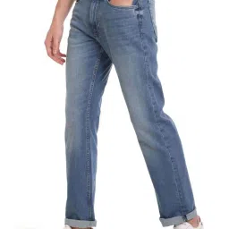 U.S. Polo Assn. Blue Cotton Flare Fit Jeans image 3