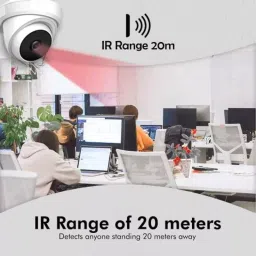 CP PLUS CCTV Combo Kit 2.4 MP Full HD Audio Indoor & Outdoor with 4 Channel DVR 1 Dome Camera, 4 Channel SMPS, 70 m Copper Cable & Connectors image 4