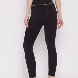 Clovia Black Regular Fit Tights image 2