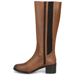 Delize Women's Tan Casual Booties image 3