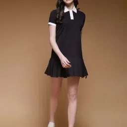 SELVIA Black Skater Dress-image-37