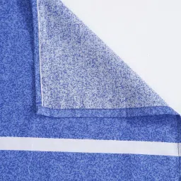 Swayam   Stripes Blue & Red 240 TC Cotton King Bedsheet with 2 Pillow Covers image 4