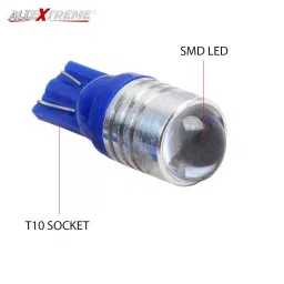 AllExtreme EXV10CI Universal T10 LED Parking Light Indicator Lamp Bulb Blue 1W Set of 2 image 4
