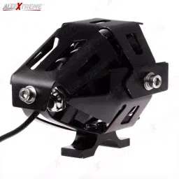 AllExtreme EXU7BB1 U7 CREE LED Fog Light Work Lamp with Hi/Low, Flashing Beam and Blue Angel Eye Ring for Cars and Motorcycles (12W, Blue & White Light, 1 PC) image 2