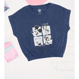 Pantaloons Junior Girls Graphic Printed Round Neck Pure Cotton Casual T-Shirt-picture-44
