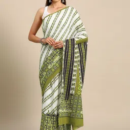 BUTA BUTI Floral Pure Cotton Saree-picture-36