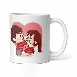 Mr UVD White Graphic Printed Ceramic Glossy Mug 350 ml-picture-13