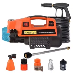 Hartley Supreme High Pressure Car Washer 200 Bars Pressure 6.5L/Min Flow 8 m Hose Length Black & Qrange-picture-18