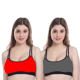 Samvar Multi Cotton Non-Wired Non Padded Minimizer Bra image 2