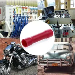 Rpi Shop Fully Insulated Straight Butt Connector (BV-1) Pack of 50 (Red) image 4