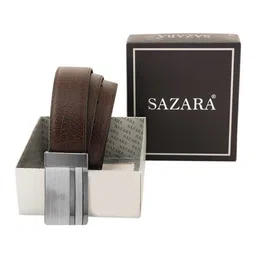 SAZARA Men Textured Leather Reversible Belt image 1