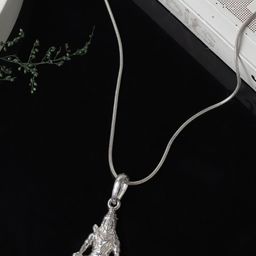 AKSHAT SAPPHIRE Sterling Silver Contemporary God Shiva Pendant-picture-20
