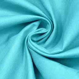 GENUINE GLOBAL DECOR Turquoise Blue Striped 250 TC King Bedsheet with 2 Pillow Covers image 3