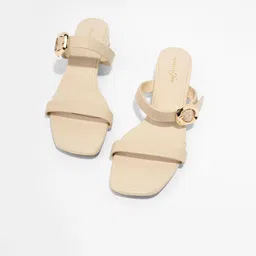 Forever Glam by Pantaloons Block Heel Sandals With Bows-image-85