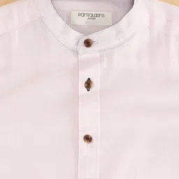 Pantaloons Junior Half Sleeves Anchor Patch Detailed Shirt - Pink image 2