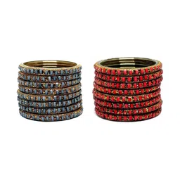 zsp Multi Glass Artificial Stones Bangle-picture-37
