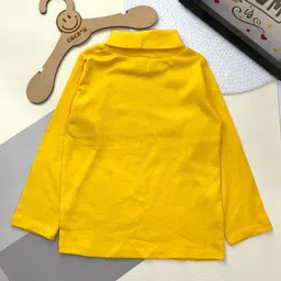 COCOON ORGANICS Cotton Rib Pack Of 3 Full Sleeves Ice Cream & Animals Printed Tees - Yellow Red & Sky Blue image 4