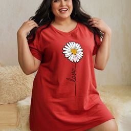 FFLIRTYGO Women Graphic Printed Nightdress-picture-16