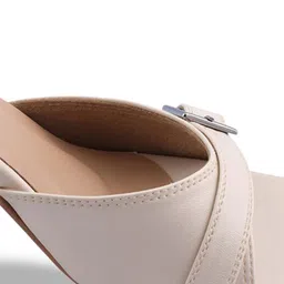 D LORZERI Women Work Synthetic Kitten Sandals with Buckles image 3