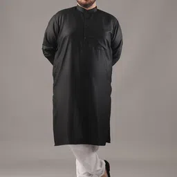 SOJANYA PLUS Size Band Collar Cotton Straight Kurta-picture-49