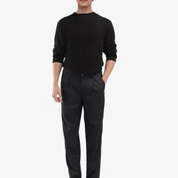 RARE RABBIT Men Tailored Loose Fit Pleated Trousers image 1