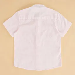 Pantaloons Junior Half Sleeves Anchor Patch Detailed Shirt - Pink image 4