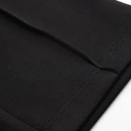 kookie kids india Kookie Kids Knit Full Length Wide Leg Solid Lounge Pant - Black image 4