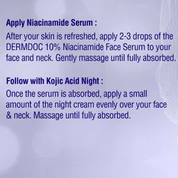 GRANTHVEDA Set Of 2 2% Kojic Face Serum - 30 ml & Night Cream 50 g image 4