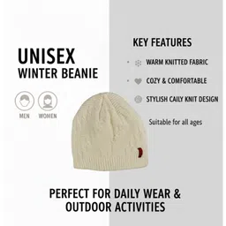 iSWEVEN Unisex Woollen Beanie-image-15