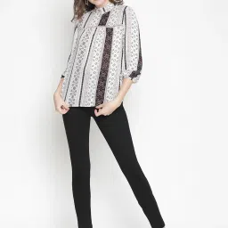 Oxolloxo White Printed Top image 4