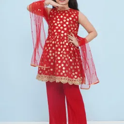 Aj Dezines Kids Red Printed Suitsets image 1