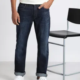 Lee Blue Cotton Regular Fit Jeans image 4