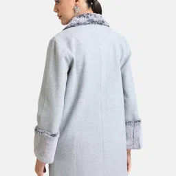 Kazo Grey Notched Lapel Coat image 2