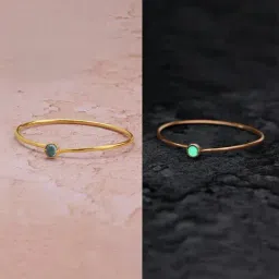 Mia by Tanishq 14k Firefly Magic Gold & Topaz Bangle-image-26