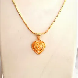 Nawab Collection Gold-Plated Brass Pendants with Chains-image-52