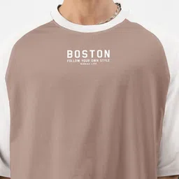 Maniac Men Typography Printed Round Neck Cotton Oversized T-shirt image 2