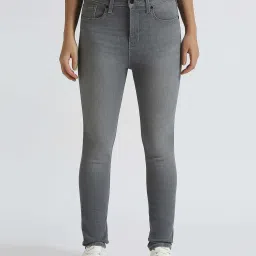 pepe jeans Pepe High Rise Jeans Grey Cotton High Rise Jeans image 1