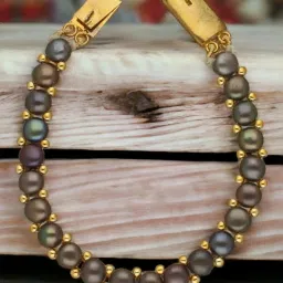 Sri Jagdamba Pearls Zaha 1 Line Pearl Bracelet for Women & Girls image 1